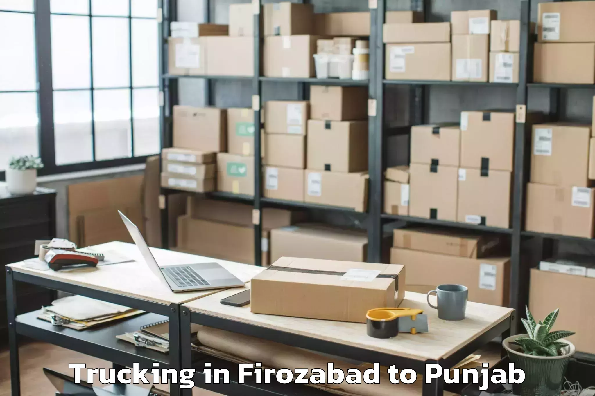 Book Firozabad to Dhar Kalan Trucking